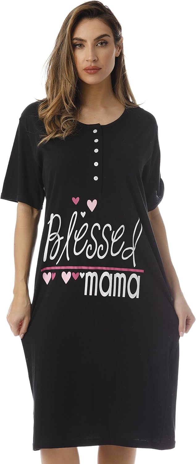 Just Love Short Sleeve Nightgown Sleep Dress for Women Sleepwear at  Women’s Clothing store