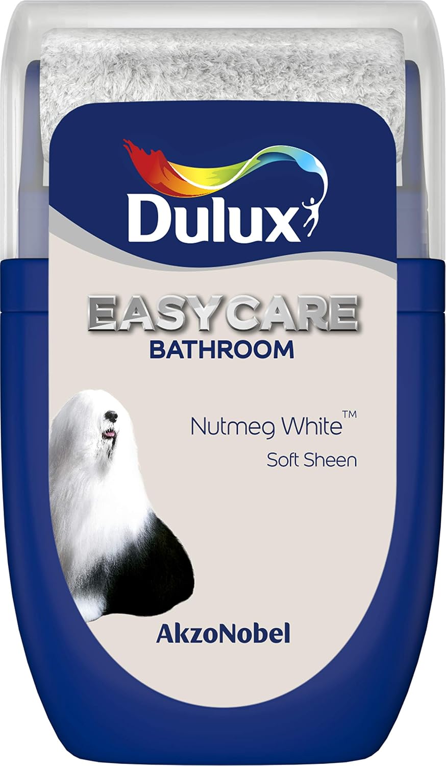 Dulux Easycare Bathroom Tester Paint, Nutmeg White, 30 ml, 30 ml (Pack of 1)