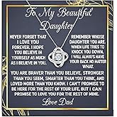 Onepurposegifts To My Daughter Gifts, Gifts for Daughter, Father Daughter Gifts, Gifts For Daughter From Dad, Daughter Necklaces, Daughter Necklace From Dad