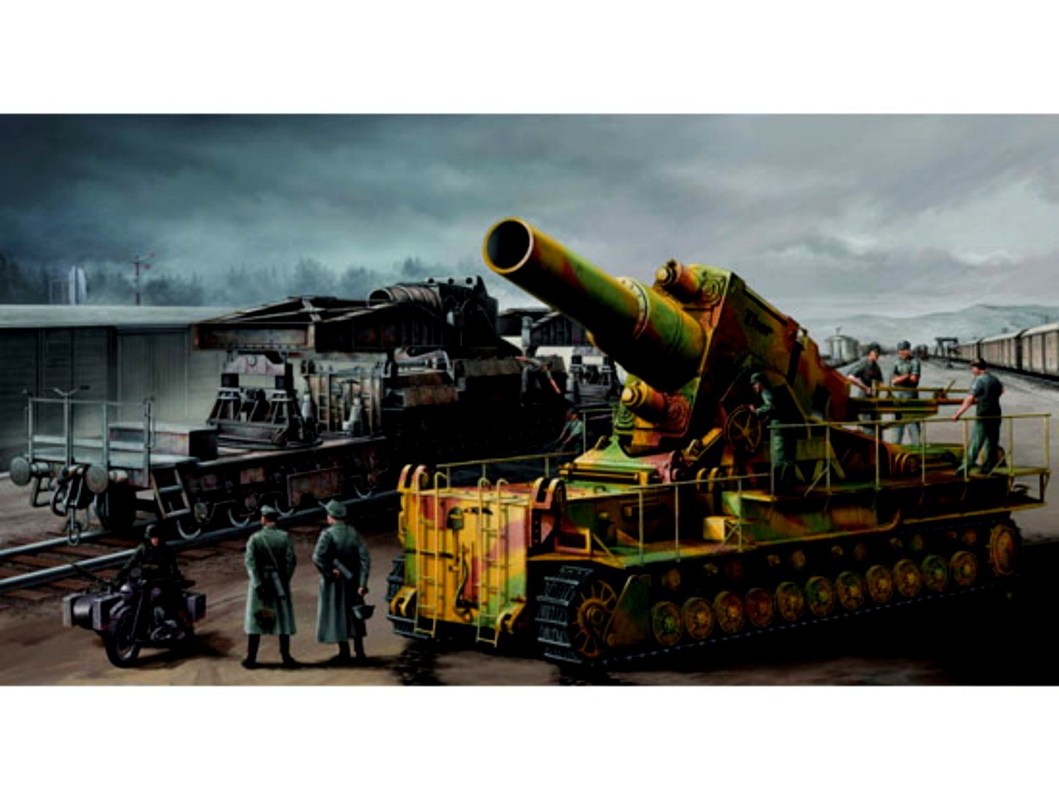 Trumpeter 1:35 - Morser Karl Gerat 040/041 Rail Carrier