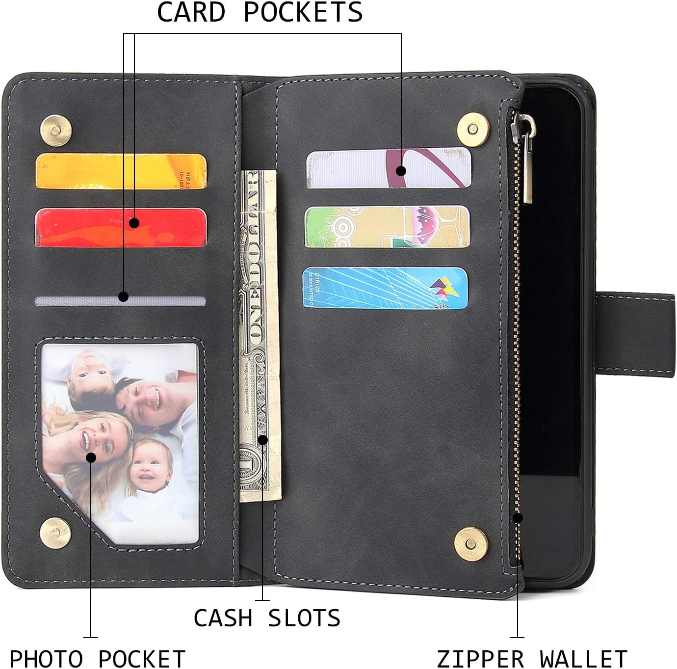 UEEBAI Wallet Case for iPhone 6 6S - Image 3