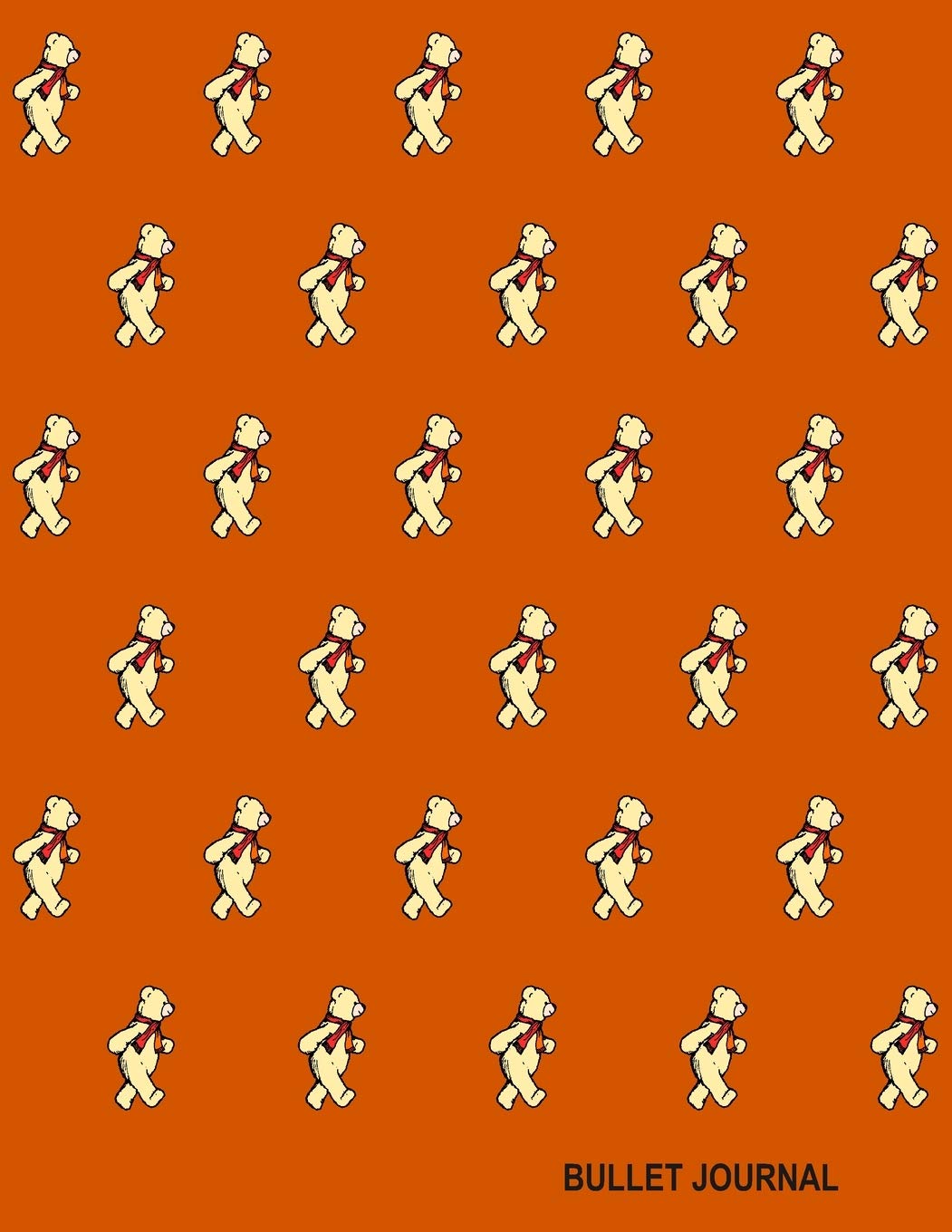 Bullet Journal: Dot Grid Notebook (100 Pages - 8.5” x 11”) Mister Maguffin Walking Geometric Print Burnt Orange Cover (Maguffin Notebooks)