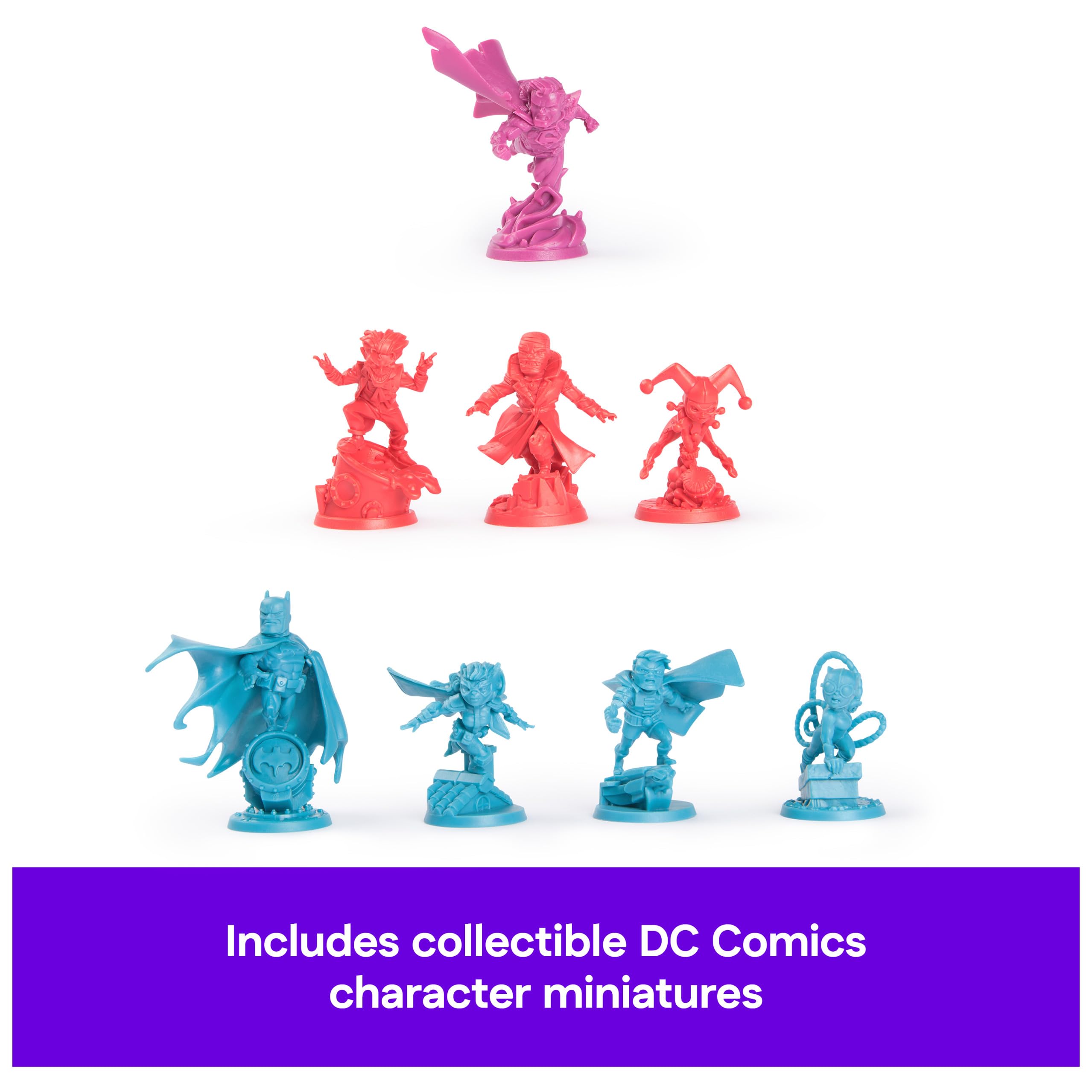 Spin Master Games, DC United Super Heroes: Batman Hush, Cooperative Multiplayer Strategy Card Game for Teens & Adults, Collectible Miniatures, 1-5 Players, Stocking Stuffer Gift Ideas for Ages 14 & Up