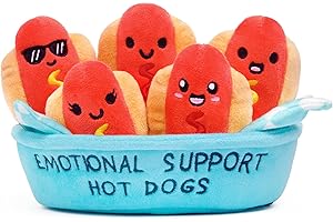 WHAT DO YOU MEME? Emotional Support Hot Dogs – Emotional Support Plushies, Cute Stuff & Funny Gifts by Relatable