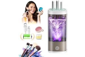 MSDQQTIY 3.0 Upgrade Make Up Brush Cleaner Cosmetic【Industry NO.1-12x Cleaning Power】【SGS Certified - 0 Dust】 MakeupBrushes Cleaner Suitable for all Brush，Circuit Upgrade Make Up Brush Cleaner