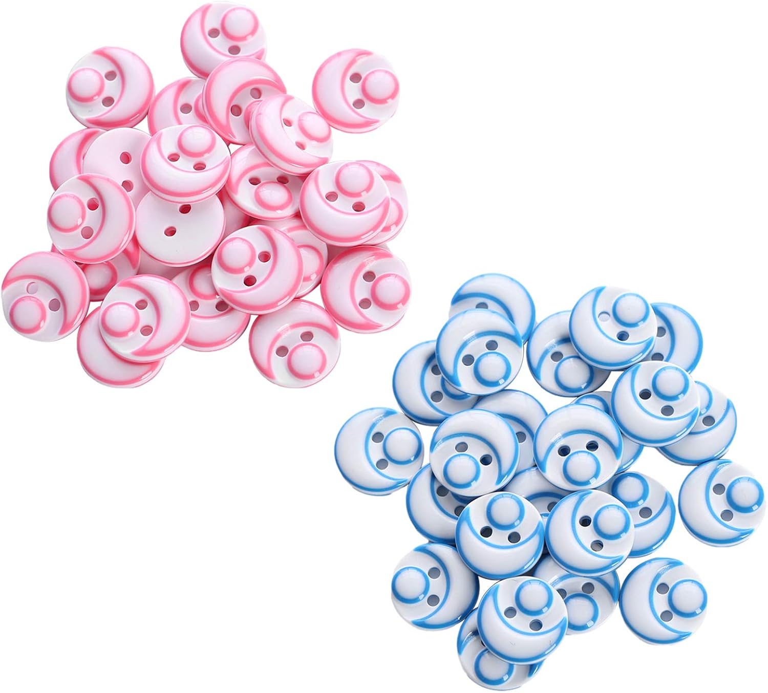225 Boutons En Bois Rond 15 Mm Motifs Mixés – Boutons Enfants à Coudre, Scrapbooking, Tricot, Artisanat Bébé