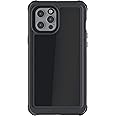 Ghostek NAUTICAL iPhone 12 Pro Waterproof Case Screen and Camera Lens Protector Built-In Full Body Armor Heavy Duty Rugged Protective Phone Covers Designed for 2020 Apple iPhone 12 Pro (6.1in) (Black)