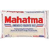 Mahatma Extra-Long-Grain White Rice, 5-Pound Bag | Long-grain white rice for stovetop or microwave, quick and easy to cook, gluten-free, vegan, kosher, non-GMO, bulk bag
