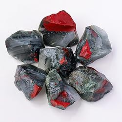 Apengshi African Bloodstone Raw Crystals 2PCS
