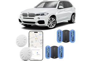 Hongtop H Car GPS Tracking Device for Vehicles,Cars etc,2PCS Real Time GPS Tracker for Car Work with Find My (iOS Only),Tracking Devices for Cars Hidden with Magnetic Case,No Monthly Fee(Black)