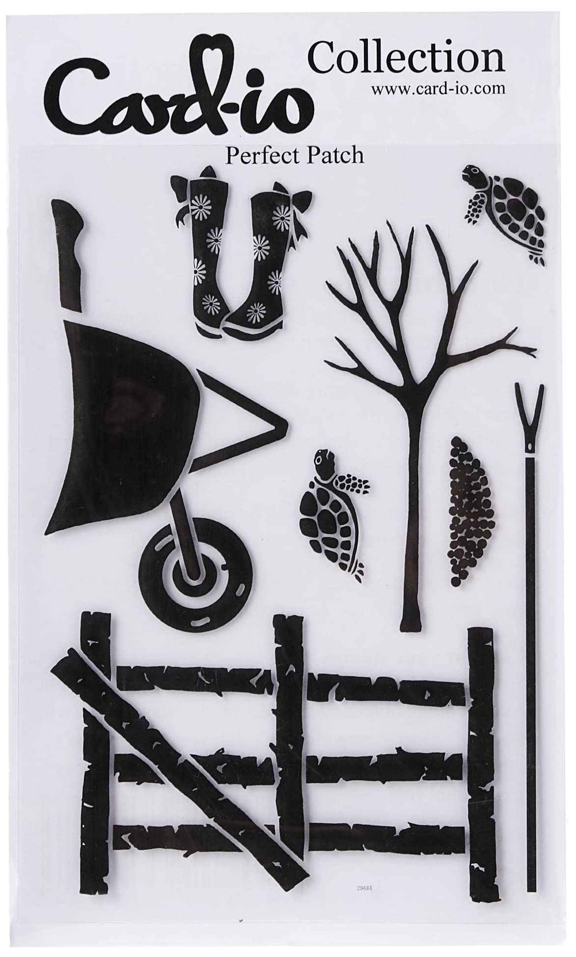 Card-io Perfect Patch Clear Stamp Set, Synthetic Material, 22.7 x 11.4 x 0.3 cm