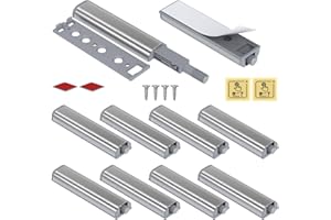 Magnetic Push Latches Jiayi 10 Pack Push Open Heavy Duty Touch Latch Cabinet Push Open Latches and Catches Push Release Door 