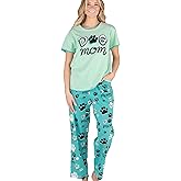 Lazy One Women's Pajama Set, Short Sleeves with Cute Prints, Relaxed Fit, Dog and Cat Prints
