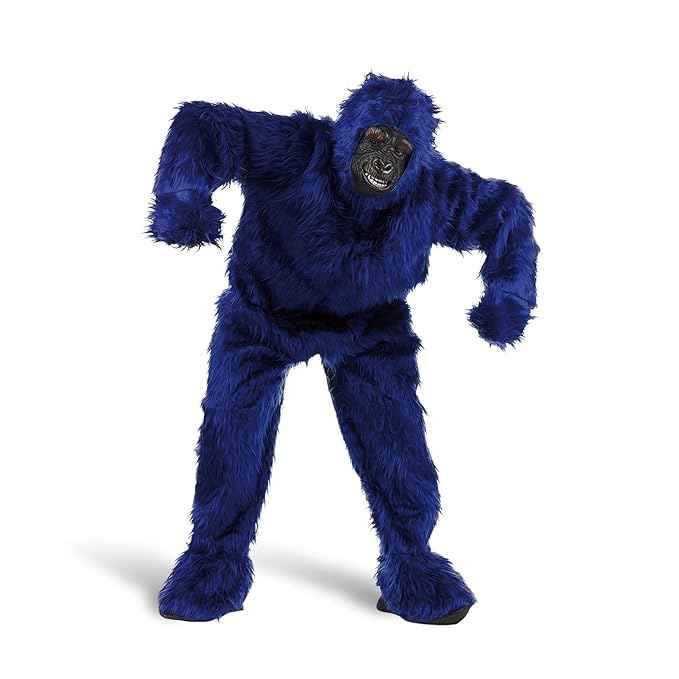 Limit Sport Kostüm Plüsch Gorilla für Erwachsene, Blau, Größe XL (ma067z)