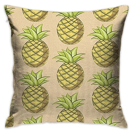 Amazon Com Throw Pillow Cover Green Pineapple Decorative Pillow