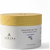 AZMERA Handcrafted Whipped Shea Body Butter – Luxurious Orchid Scented Moisturizer for Dry, Sensitive Skin with Argan Oil & Vitamin E – Vegan, Non-Greasy Skincare – 8.82 oz