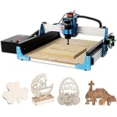 WolfPawn CNC Router Machine 4040-PRO for Metal Acrylic Cutting Milling,GRBL Control Engraving Machine with 500W Spindle, Lead Screw Driven, 3 Axis Engraving, Working Area 15.7&rdquo; x 15.7&rdquo; x 2.9&rdquo;