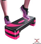 MAXSTRENGTH Adjustable Height Aerobic Step Platform 5 Levels 10-30cm view 5