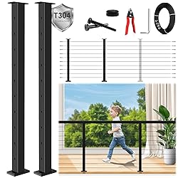 Zylorix 36" Expandable 2-8FT Black T304 Cable