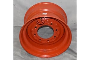 ROAD CREW 1-10x16.5 Rim 8.25x16.5 Skid Steer Rim Orange Color - 10-16.5 Rims