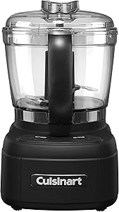 Cuisinart ECH-4MB Elemental Collection 4-cup Chopper/Grinder, Matte Black (Renewed)