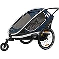 Hamax Outback Two Seat Reclining Multi-Sport Child Bike Trailer + Stroller (Jogger Wheel Sold Separately)