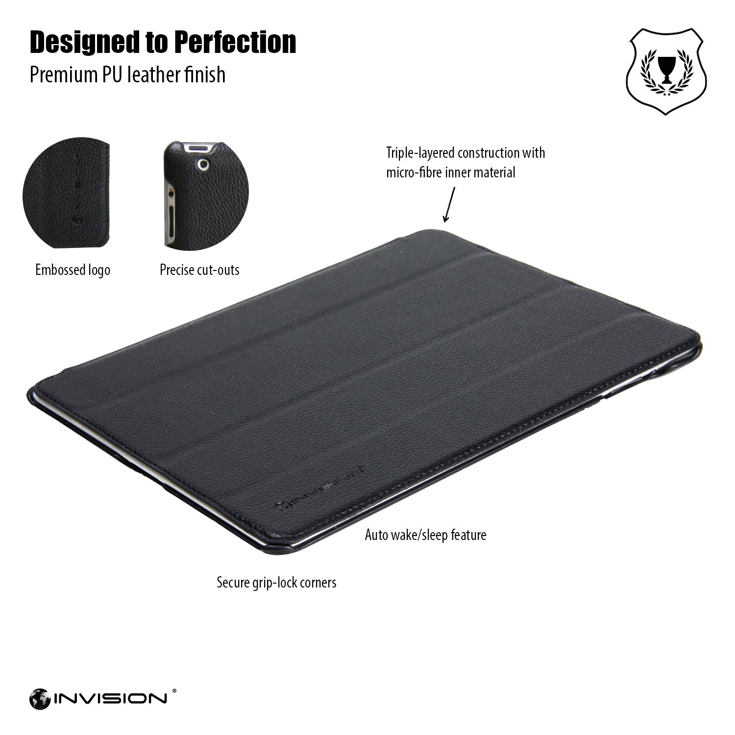 Invision IPad 2 IPad 3 IPad 4 Case Protective Smart Cover Invision IPad 2 IPad 3 IPad 4 Case Protective Smart Cover