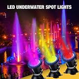 Lychee RGB Waterproof Underwater Spot Lights Set of 3 with Remote DC12V view 2
