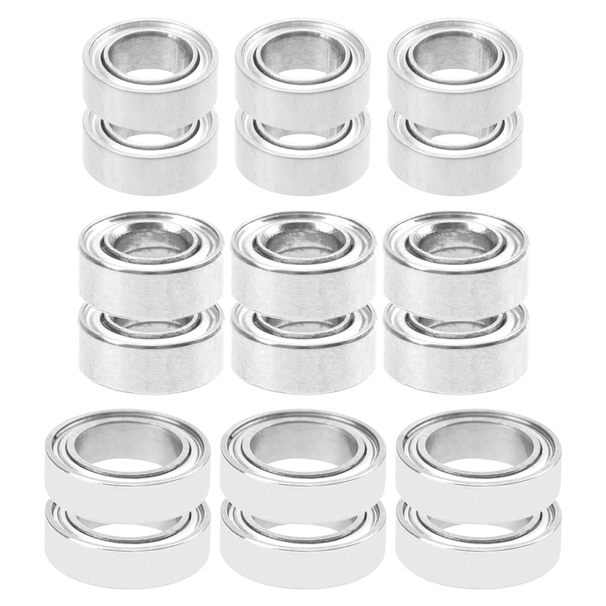 View 1 of 18PCS ShareGoo Ball Bearing Set 4x7x2.5 4x8x3 7x11x3mm Compatible with Wltoys 1/14 144001 RC Car Upgrade Parts