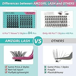 Lash Clusters 84 Pcs Cluster Lashes Wispy 3D