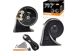 FARBIN Car Horn Kit with Relay Harness 12V Waterproof Super Loud Train Horns for Truck Universal Compatible with Car Motorcycle Truck Boat