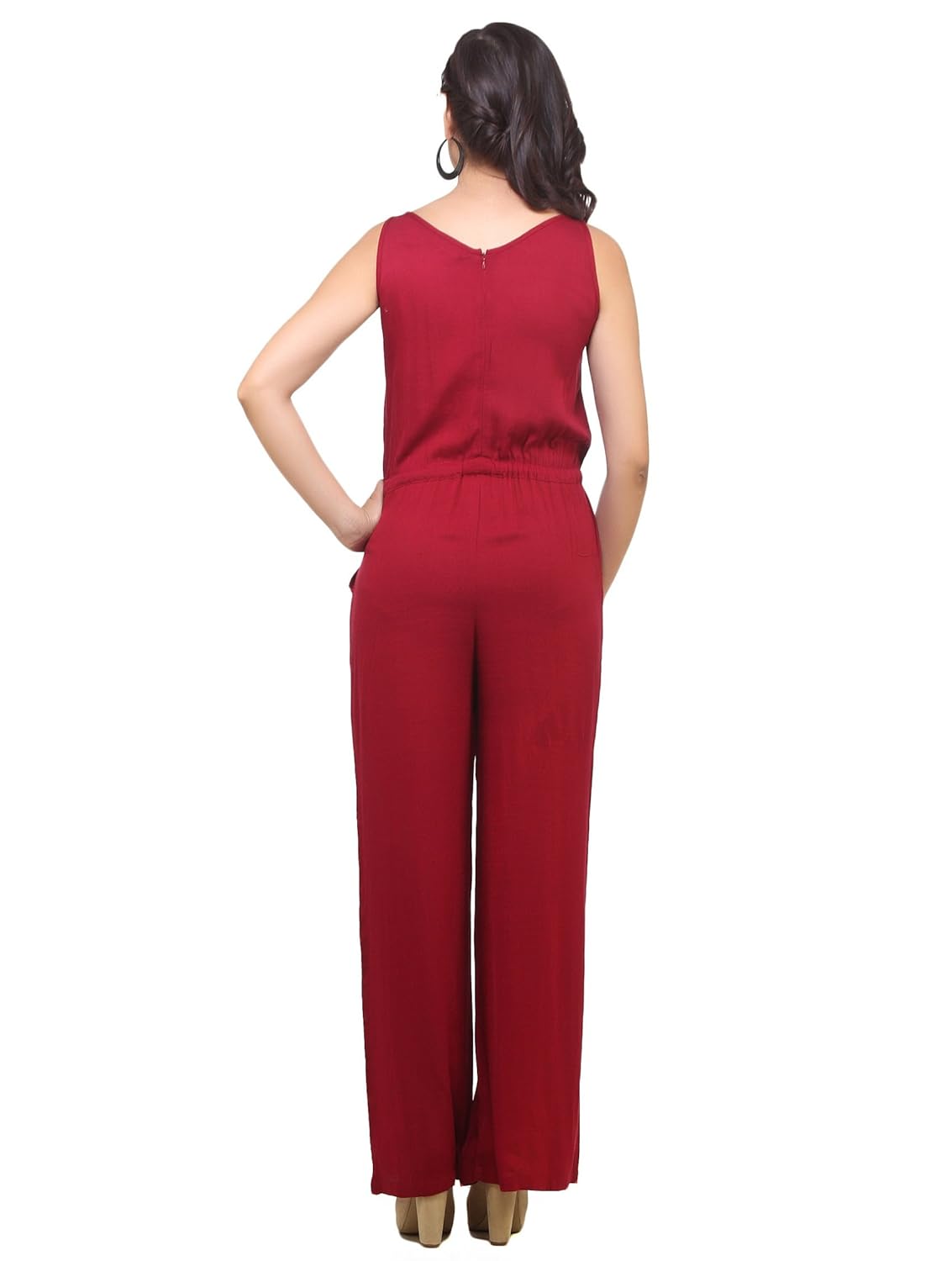 cottinfab women's cotton jumpsuit (2341b s-p)