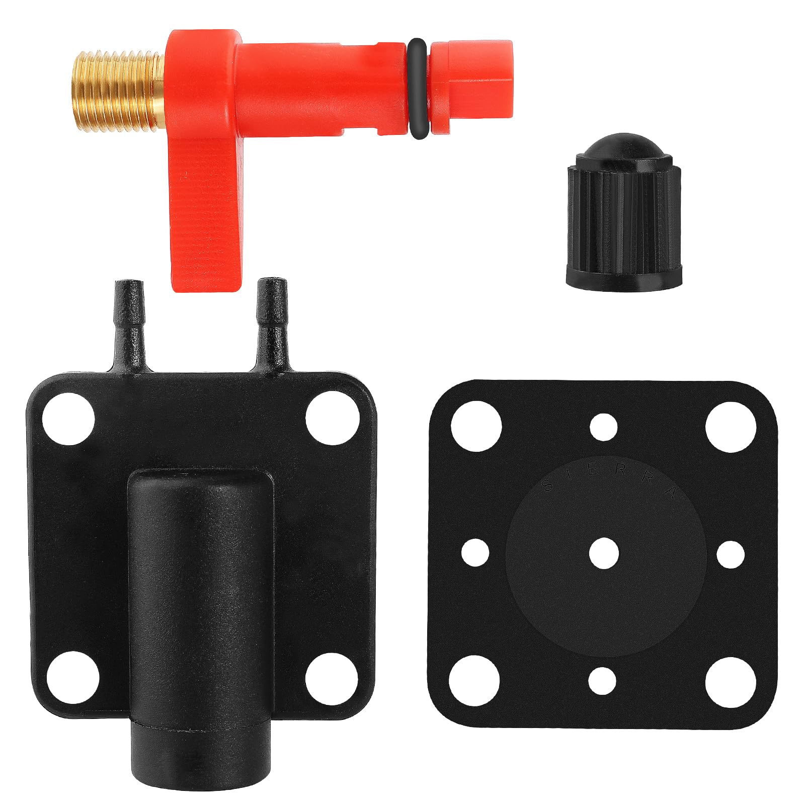 QAZAKY Primer Solenoid Service Maintenance Valve Kit Compatible with Johnson Evinrude 2-stroke Outboard Motor OMC 175158 Sierra Marine BRP OMC 18-7044 437228 341297 341071 331365 187044