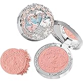 Flower Knows Swan Ballet Embossed Blush,Warm Peachy Pink Matte Powder Blush for Cheeks,Buildable & Blendable Face Makeup,Soft Long-Lasting Cute Make Up for Women & Girls,0.17 Oz(05 Dreamy Season)