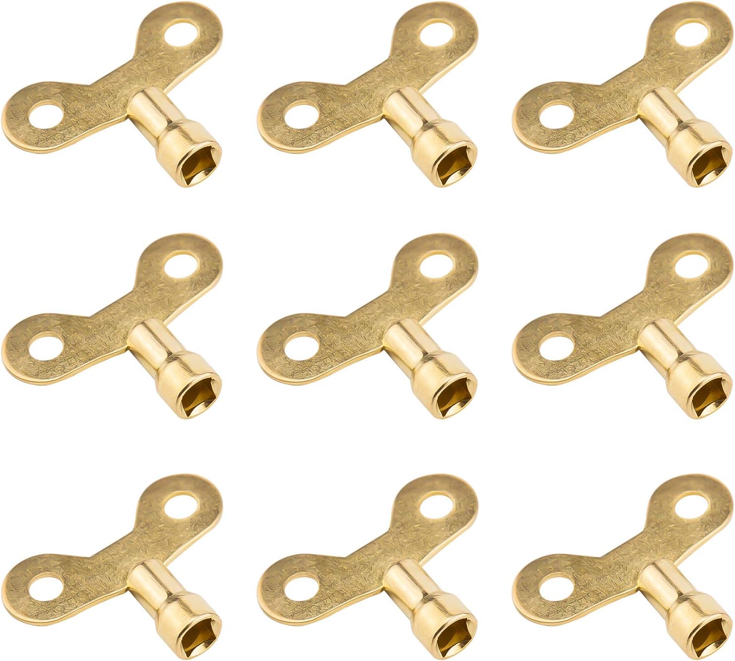 LUTER 10Pcs Brass Valve Keys, Bleed Hole Key Vent Air Lock Key Plumbing