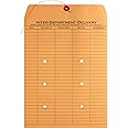 Business Source 2-Sided Inter-Department Envelopes, 10" x 13", 28 Lb, Kraft, Box of 100