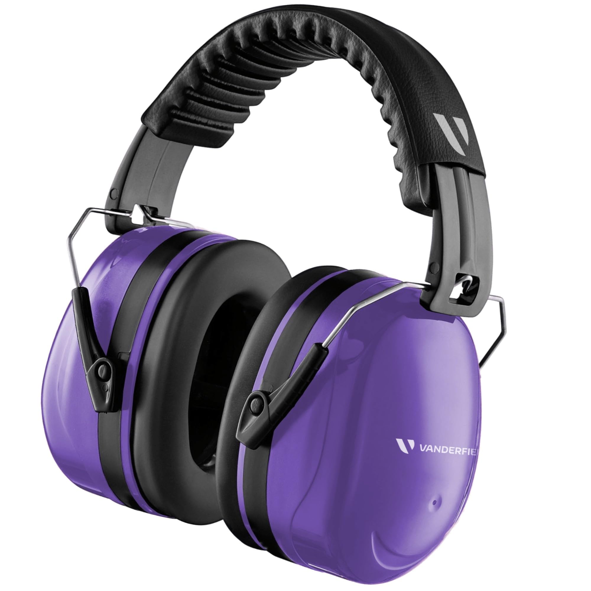 Vanderfields Premium Ear Defenders - Hearing Protection Earmuffs - Broad Spectrum Sound Reduction 36 dB at 2K Hz Noise Cancelling - Headset Noise Cancellation Adults and Teens - Purple Power — image 1