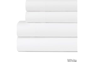 Briarwood Home 100% Cotton Flannel Sheet Set - 4 Piece Heavyweight Brushed Turkish Bedding - Super Soft, Warm, Cozy, Deep Pocket & Breathable All Season Sheets & Pillow Set (Queen, White)