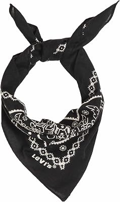 Paisley Bandana, Chal Hombre, Negro (Regular Black), Talla Única