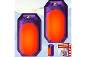 WARMHAND Hand Warmers Rechargeable 2 Pack, Portable Pocket Heater Cute USB 2 in 1 Hand Warmers, Best Winter Gift for Hunting Outdoor Indoor Camping and Golf Football, for Men Women and Kids
