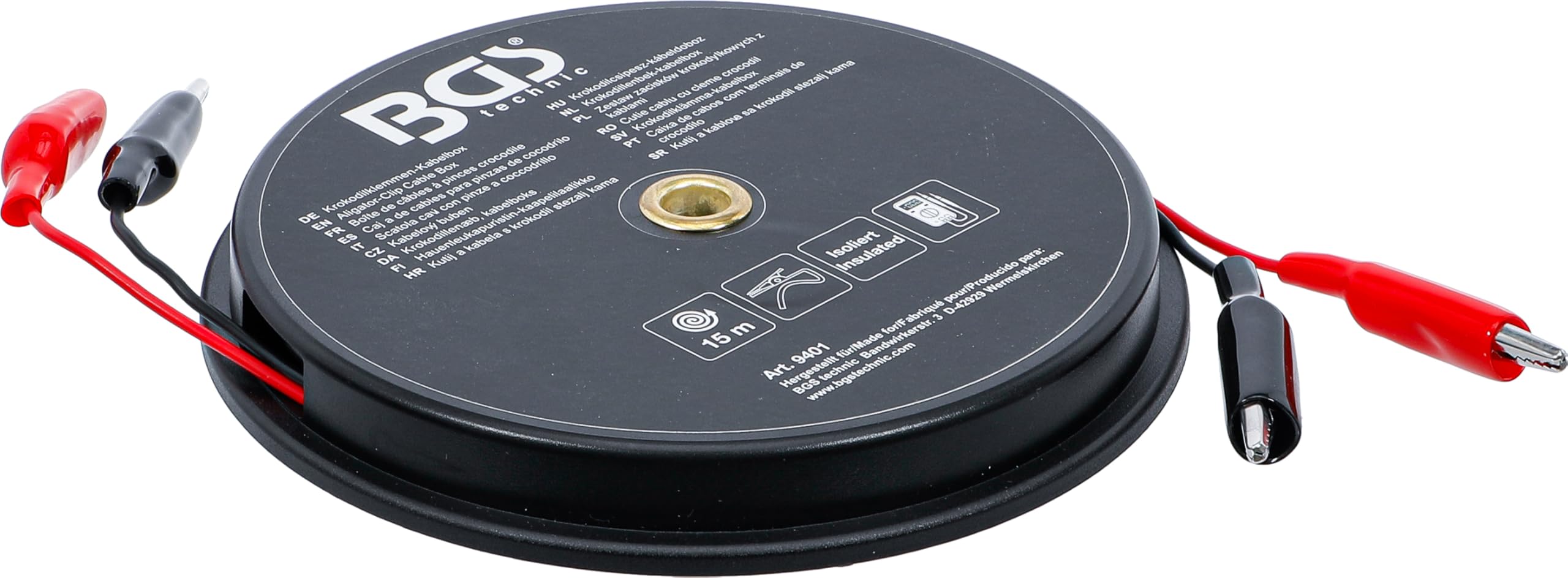 BGS 9401 | Aligator-Clip Cable Box | 15 m