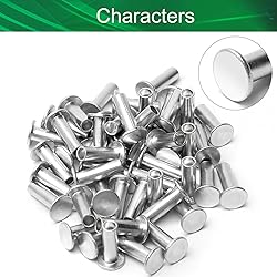 Yinpecly 50PCS Round Flat Head Rivet 6x18mm/0.24x