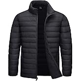 TACVASEN Men's Lightweight Puffer Jacket Winter Quilted Puffy Jackets Warm Water-Resistant Windproof Insulated Coats