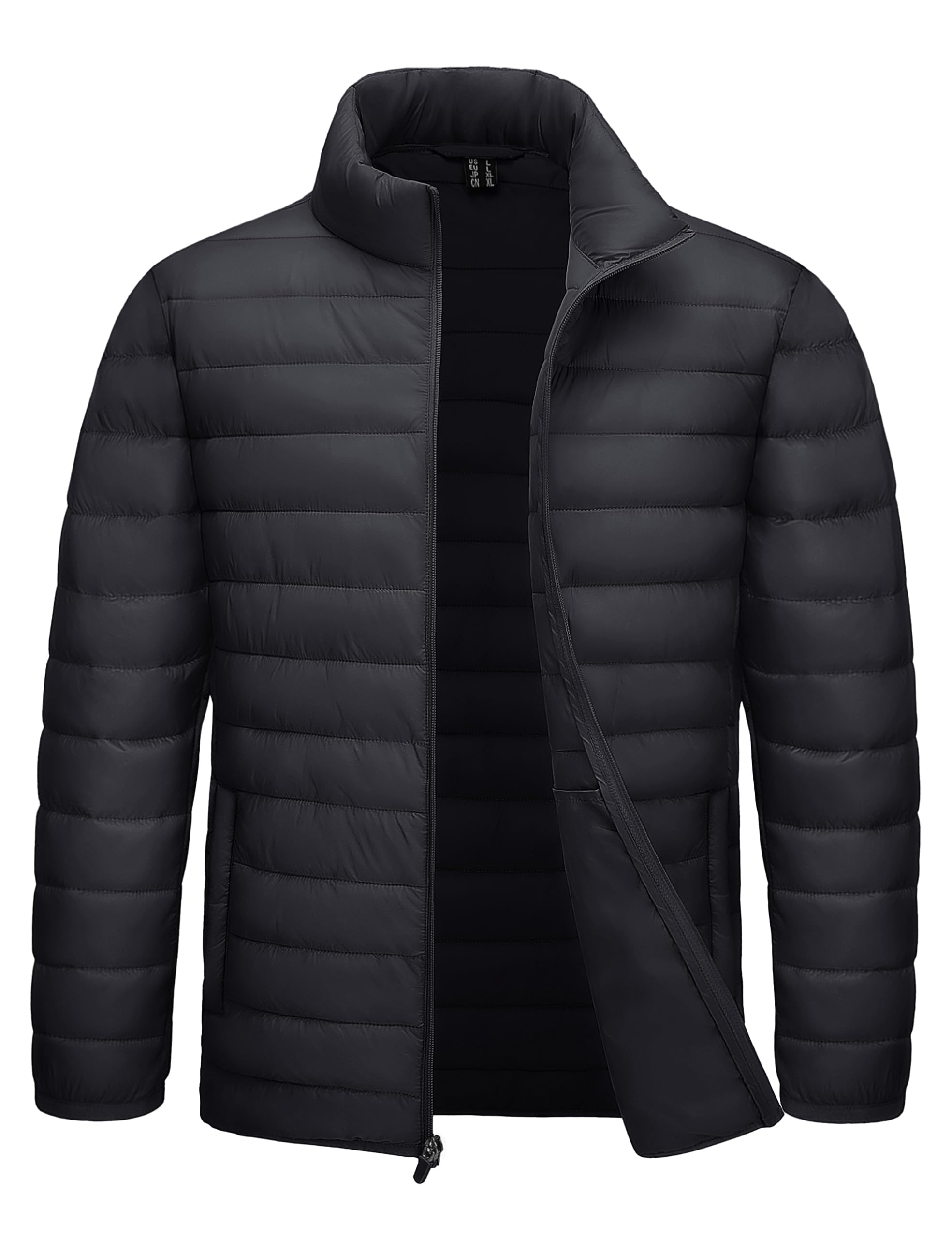 Photo 1 of ***CORRECT ITEM****TACVASEN Puffer Jacket Men Lightweight Winter Warm Puffy Jackets Quilted Lined Windproof Water Resistant Insulated Down Coats for Travel Black S