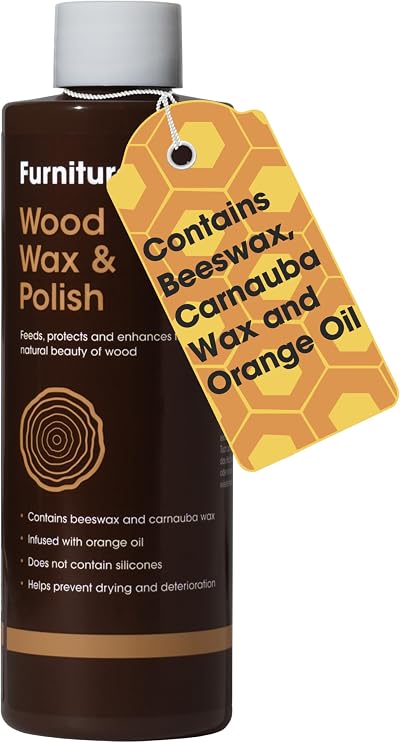 Furniture Clinic Wood Wax & Polish 500 ml Orange Scent Natural Finish