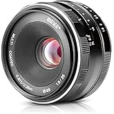 Meike 25mm F1.8 Large Aperture Wide Angle Lens Manual Focus Lens Compatible with Panasonic Lumix Olympus M43 Mount Mirrorless