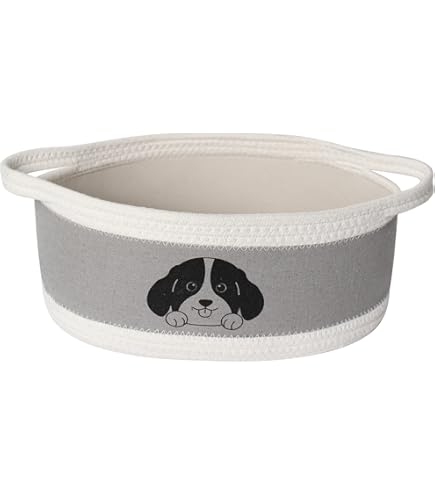 Amazon.com: Dog Toy Box Chest with Cotton Rope Navy Blue Toy Storage  Organizer Boxes Bins Baskets for Small dogs, Pet Toy Box, Dog Toy Holder :  Pet Supplies