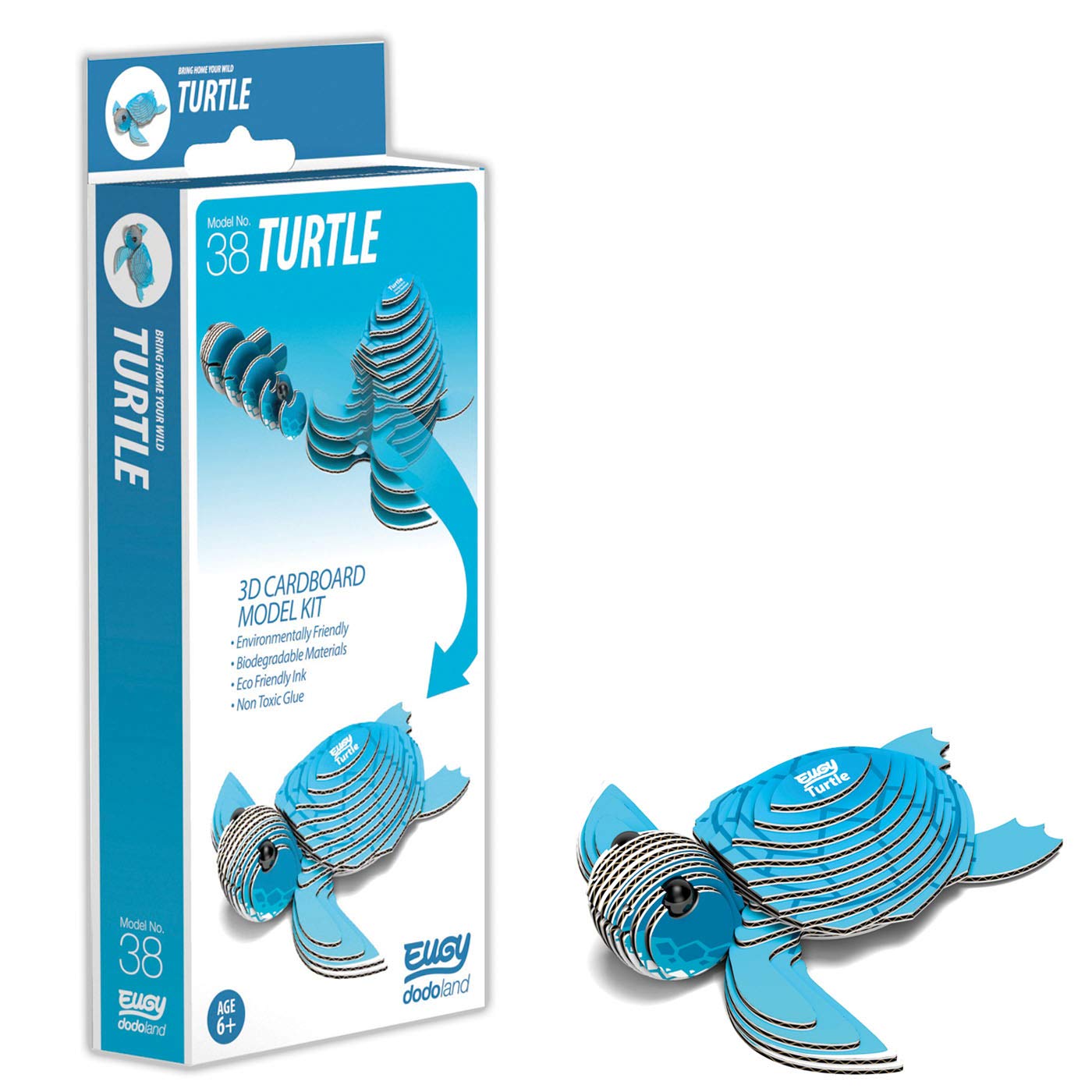 EUGY 3D Turtle Model, Craft Kit