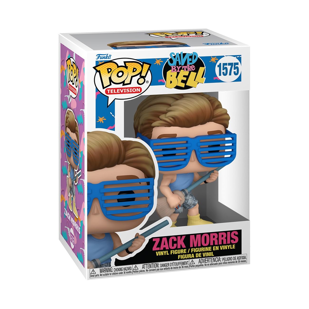 Funko Pop! TV: SBTB 30th – Zack Morris - Saved By the Bell - Collectable Vinyl Figure - Gift Idea - Official Merchandise - Toys for Kids & Adults - TV Fans - Model Figure for Collectors and Display