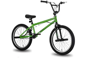 Hiland 20 Inch 3/5/Multi Spokes Kids BMX Bike for Boys Girls Ages 7-13, 360 Degree Rotor Freestyle, 4 Pegs Single Speed Kid B